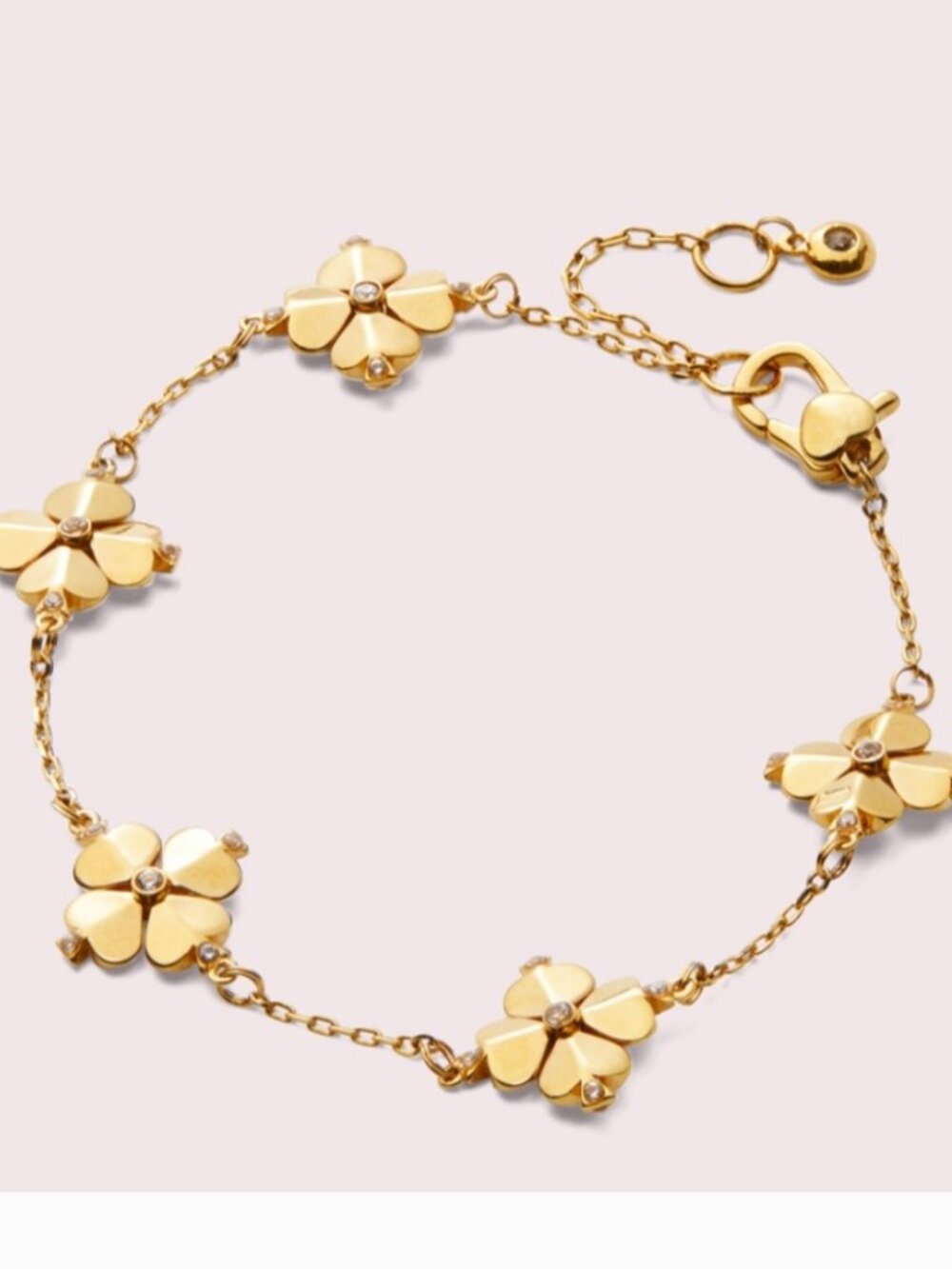 NWT~KATE SPADE~Legacy Logo Spade Flower Bracelet